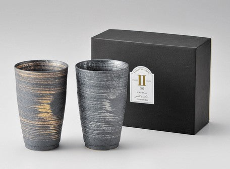 Arita ware Toetsu kiln Gold And Silver Beer Cups