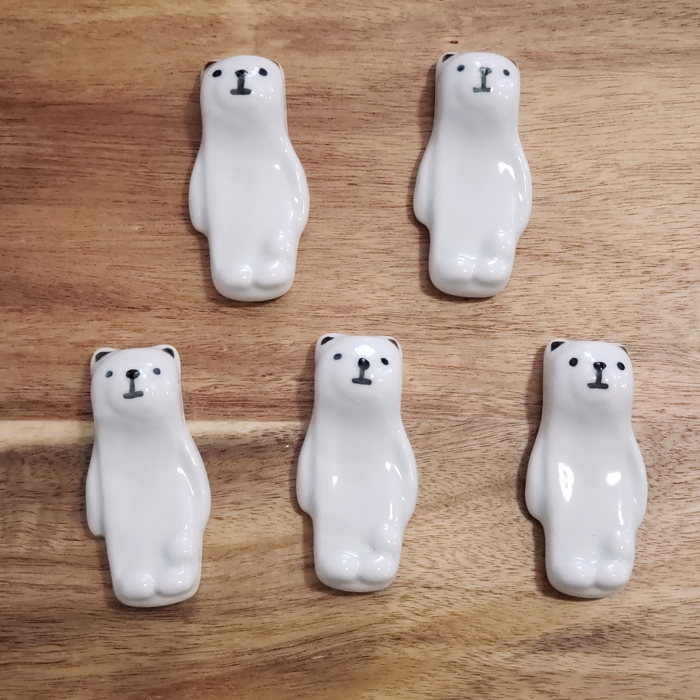 Bear Chopstick Rest (Set of 5) | Arita ware