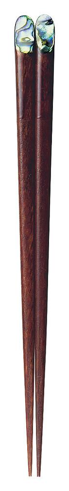 Wakasa Lacquered Shell Chopsticks -Moon- / Brown