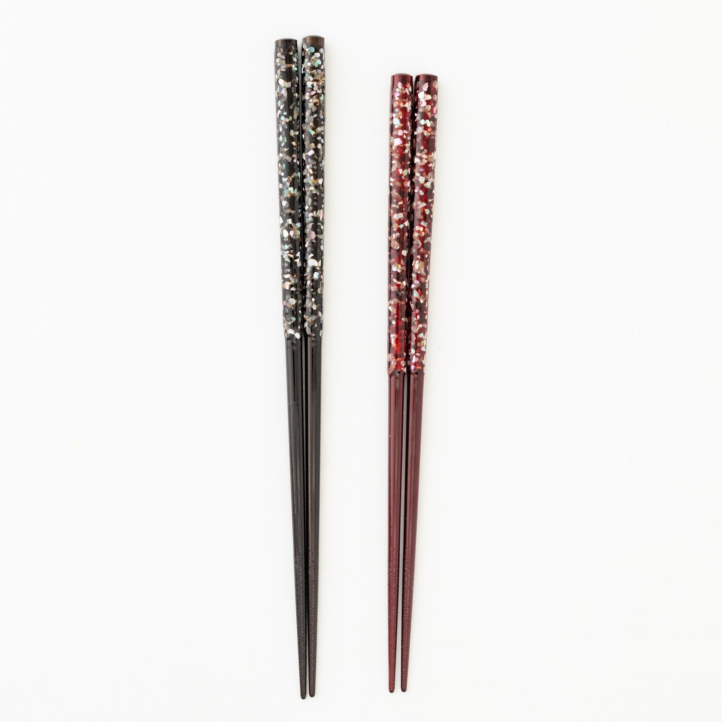 Wakasa Lacquered Shell Chopsticks - Galaxy / Red